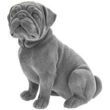 Grey Velvet Pug