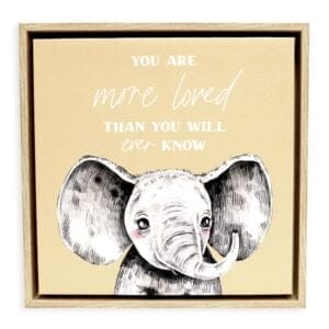 Home 25 Baby Animal Framed Canvas 34x34