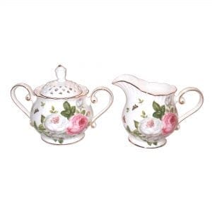 Butterfly Rose Sugar & Creamer Set