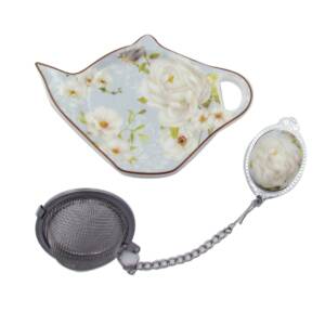 White Rose Tea Strainer